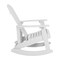 Merrick Lane Atlantic Adirondack Patio Furniture Set Includes All-Weather Rocking Chairs and Side Table
